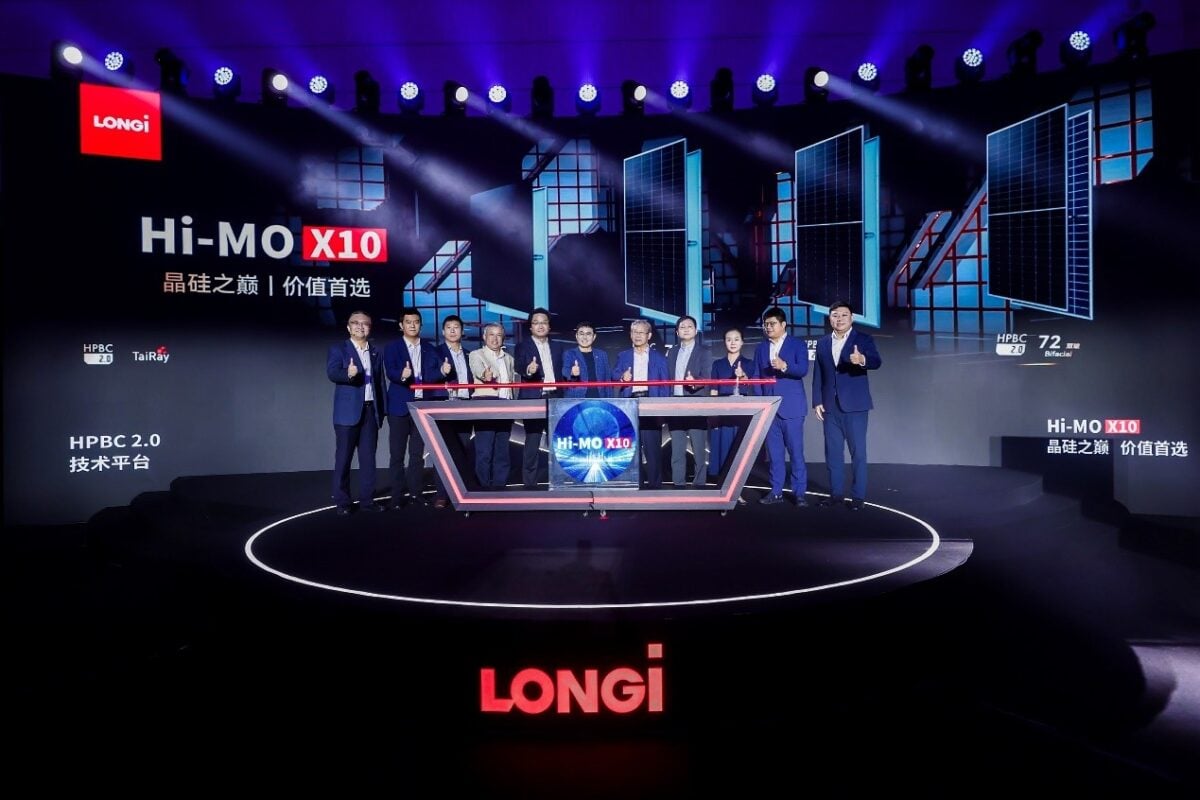 LONGi's launch of the Hi-MO X10 module.